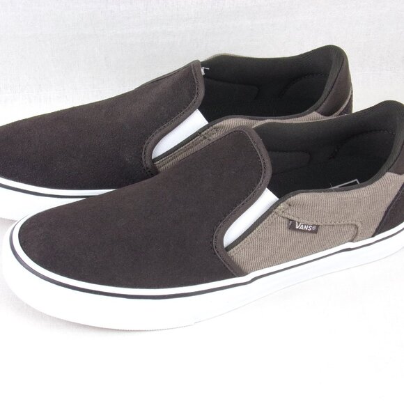 Vans Asher Deluxe Skate Shoes 9 Brown Slip-On VN000CSYCFF Comfort Textile main image 9